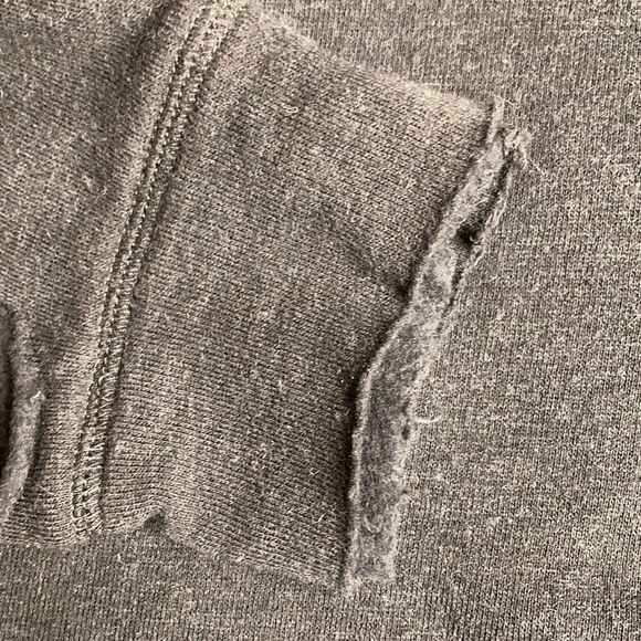 Chaser Black Cut Out Long Sleeve Crew Neck Sweatshirt Size Small - Picture 6 of 9